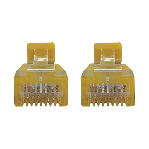 Tripp Lite Cat6a 10G Ethernet Cable, Snagless Molded Slim UTP Network Patch Cable (RJ45 M/M), Yellow, 6 Feet / 1.83 Meters, Manufacturer's Warranty (N261-S06-YW)