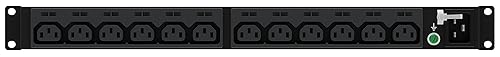 Panduit P12B46M G5 Basic PDU with Power Cord, Horizontal Mounted, 20A, 208V Single Phase (12) C13 Receptacles 20A, 208V Single Phase