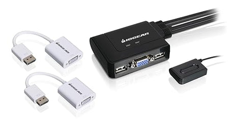 IOGEAR GCS22DPKIT Iogear 2-Port VGA and DisplayPort KVM Switch Kit, 2-Port VGA DisplayPort KVM Switch Kit
