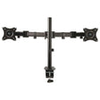 3M Dual Monitor Mount, Adjustable Monitor Arm, for Monitors Up to 27 and 20lbs, Clamp or Grommet Mounting Dual Monitor Adjustable