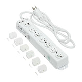 Tripp Lite Eaton Medical Hospital Power Strip with 2 USB Charging Ports, 6 Outlets + 15ft Cord, UL 1363 Certified Power Strip, Wall & Under-Desk Mount, Lifetime Manufacturer's Warranty (PS-615-HGUSB) 6 Outlets / 15 Foot Cord