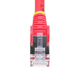 StarTech.com 6in Red CAT6a Ethernet Cable, Snagless RJ45, 10GbE, 100W PoE++, S/FTP, 500MHz, 27AWG Pure Bare Copper, LSZH