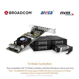 ICY DOCK 4 x 2.5 NVMe U.2/U.3 SSD PCIe 4.0 Mobile Rack for 5.25 Bay with OCuLink | ToughArmor MB699VP-B V3