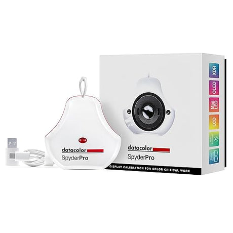 Datacolor SpyderPro - Advanced Monitor Calibration for Optimized Colour Management - User-Friendly Screen Calibration for Colour Accuracy and Consistency in Colour Reproduction, 2024 Version