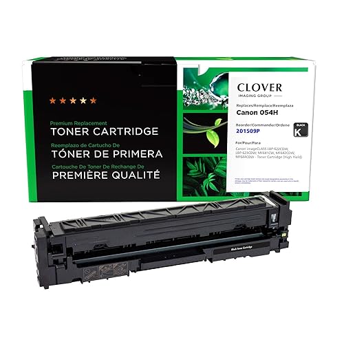 Clover Remanufactured High Yield Toner Cartridge Replacement for Canon 054H (3028C001) Black