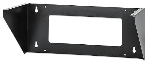 Intellinet 4U Vertical Wall Mount Rack Bracket – for 19in Network and Data Equipment – 3 Yr Mfg Warranty - 716369