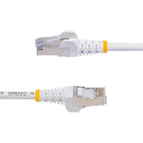 StarTech.com 30ft White CAT8 Ethernet Cable, Snagless RJ45, 25G/40G, 2000MHz, 100W PoE++, S/FTP, 26AWG Pure Bare Copper, LSZH