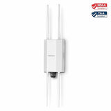 TRENDnet 5 dBi WiFi 6 AX1800 Outdoor PoE+ Omni Directional Access Point, TEW-941APBO, Point-to-Point and Point-to-Multi-Point Bridge, IP67 Weather Rated Housing, PoE+ Powered, White