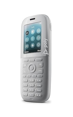 Poly - Rove 40 DECT IP Phone Handset - Wireless Ruggedized and Antimicrobial DECT Handset - Microban Technology - Connect to a Headset via Built-in Bluetooth and/or 3.5 mm - North America 84H77AA#ABA