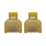 Tripp Lite Cat6a 10G Ethernet Cable, Snagless Molded Slim UTP Network Patch Cable (RJ45 M/M), Yellow, 1 Foot / 0.3 Meters, Manufacturer's Warranty (N261-S01-YW)