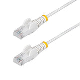 StarTech.com 50ft White Slim CAT6 Ethernet Cable, Snagless RJ45, LSZH, 28AWG Pure Bare Copper, Slim Network Patch Cable/Cord