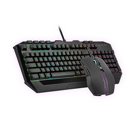 Cooler Master Devastator 3 RGB Gaming Keyboard | Mouse Combo, 6-Zone RGB Keyboard, 26-Key Rollover, Ambidextrous Mouse, 5-Zone RGB Mouse, Optical Sensor, 4800 DPI, Dedicated Media Keys