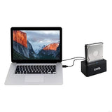 Plugable USB 3.1 Gen 2 10Gbps SATA Upright Hard Drive Dock and SSD Dock - Driverless - Includes USB-C & USB 3.0 Cables, Supports 10TB+ Drives
