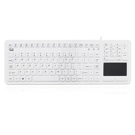Adesso AKB-270UW - Antimicrobial Waterproof Touchpad Keyboard,White