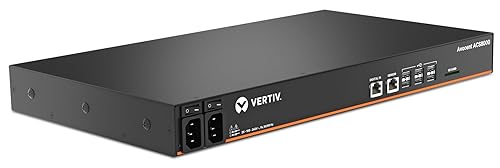 Vertiv Avocent ACS8000 Serial Console, 16 Port Serial Console Server, Expanded Memory Capabilities, USB Sensors, Remote Data Center and Out of Band Management, Dual AC Power (ACS8016DAC-400), Black Base Model 16-Port. Dual AC