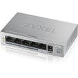 ZyXEL GS1005HP 5 Port POE+ Gigabit Ethernet Switch, 4 x PoE, 60W Budget, Fanless Metal, Desktop, 802.3at 802.3af. 5 Year Warranty GS1005HP