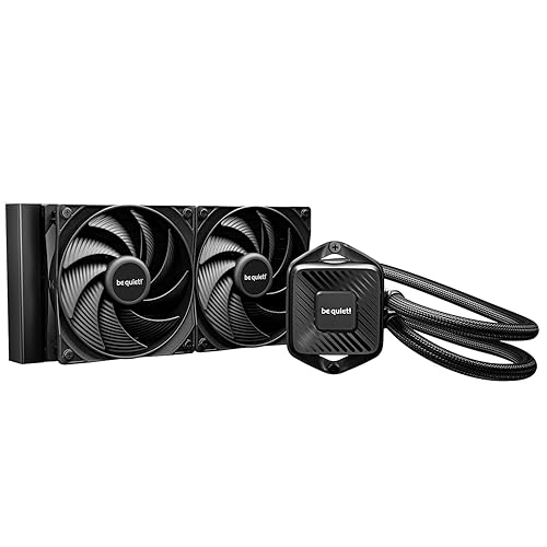 be quiet! Pure Loop 3 240mm All-in-One Water Cooling for Slightly Overclocked AMD/Intel Systems, 2X Pure Wings 3 120mm PWM High-Speed Fans, High Static Pressure, Whisper-Quiet PWM Pump