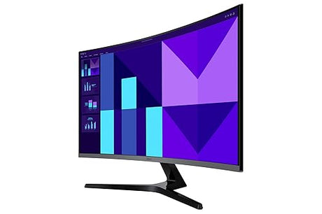 Samsung 32-inch FHD Black Curved Screen Monitor with 100 Hz Refresh Rate, Game Mode, Eye Saver Mode, Multiple connectivity - (LS32D390GANXZA) [Canada Version](2025)