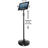 Kantek Floor Tablet Stand for Apple iPad, iPad Air, iPad Mini, Galaxy Tab (7 and 9.7), Kindle Fire (7 and HD 6) and Most Other 6-7 and 9.7 Tablets (TS890) Tablet Floor Stand