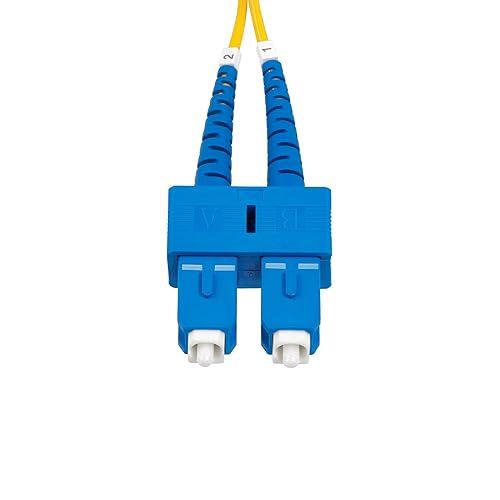 StarTech.com 1m (3.3ft) SC to SC (UPC) OS2 Single Mode Duplex Fiber Optic Cable, 9/125, 40G/100G, LSZH Jumper Cord