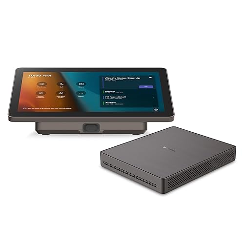 ViewSonic TeamJoin TRS10 Bundle Certified for Microsoft Teams Rooms Includes MPC310-W31-TU Computing Engine Mini-PC and MRC1010-TN 10-inch Touch Console with USB-C, HDMI ingest, and Motion Sensor