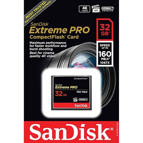 Sandisk 32 GB Extreme Pro CF 160MB/s High Speed UDMA7 Compact Flash Card