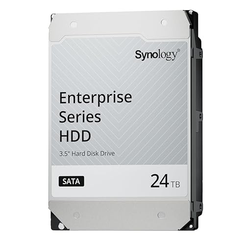 [Hard Drive for NAS] Synology HAT5320-24T [24TB 3.5 SATA 7,200 rpm / Enterprise Grade Hard Drive (MTTF 2.5 million hours) 24TB Enterprise Grade
