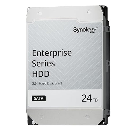[Hard Drive for NAS] Synology HAT5320-24T [24TB 3.5 SATA 7,200 rpm / Enterprise Grade Hard Drive (MTTF 2.5 million hours) 24TB Enterprise Grade