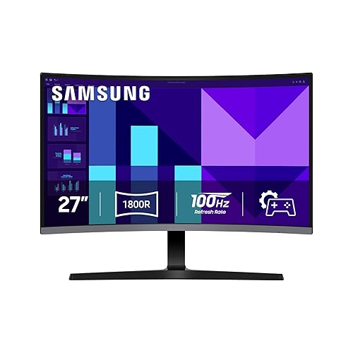 Samsung 27-inch S3 (S39GD) FHD 100Hz Curved Monitor, Game Mode, Eye Saver Mode, Multiple Connectivity with HDMI Port, Built-in Speakers, LS27D396GANXZA, 2025