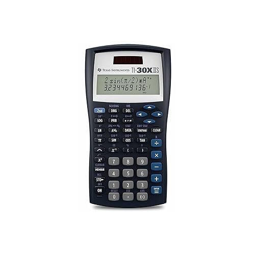 Texas Instruments 30XIISTKT1L1B Ti 30XIIS Teacher Kit Scientific Calculator Black, Blue Teacher Pack