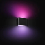 Philips Hue Dymera Smart Indoor and Outdoor Wall Light - Two Individually Controllable Beams of Light - Secure Connection, Control from Anywhere - 16 Million Colors - Outdoor Use Requires Hue Bridge