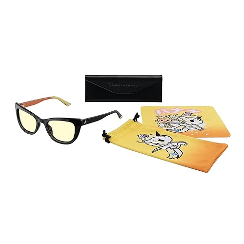GUNNAR tokidoki Blue Light Blocking Glasses, Gaming And Computer Glasses Sweet Fruits Amber