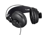 Monoprice 116150 Ultra-Comfortable Modern Retro Over Ear Headphones - Black with 50mm Drivers for Studio PC Apple iPhone iPod Android Smartphone Samsung Galaxy Tablets MP3 Wired Modern Retro