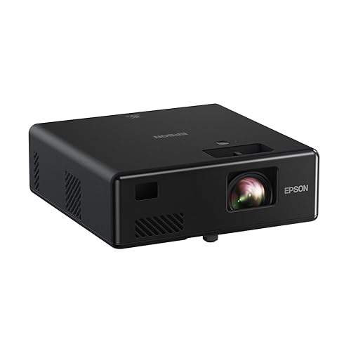 Epson EpiqVision Mini EF11 Laser Projector, 3LCD, Portable, Full HD 1080p, 1000 lumens Colour Brightness and White Brightness, 150-inch Home Entertainment