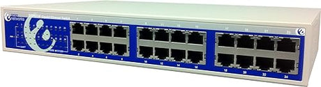 24 Port 10/100/100MBPS Gigabit Ethernet Switch Fanless Rackmount/Desktop