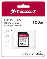 Transcend 128GB SD Card UHS-I U3 A1 Ultra Performance - TS128GSDC340S