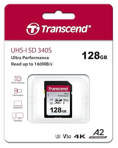 Transcend 128GB SD Card UHS-I U3 A1 Ultra Performance - TS128GSDC340S