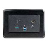 StarTech.com Conference Room Docking Station - Universal Laptop Dock - 4K HDMI, 60W Power Delivery, USB Hub, GbE, Audio - in-Table Connectivity Box for Huddle/Boardroom Collaboration Space, TAA