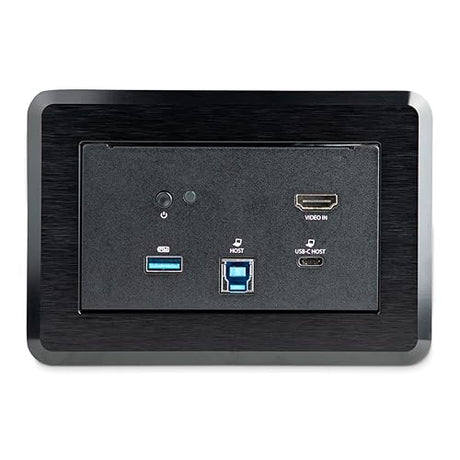 StarTech.com Conference Room Docking Station - Universal Laptop Dock - 4K HDMI, 60W Power Delivery, USB Hub, GbE, Audio - in-Table Connectivity Box for Huddle/Boardroom Collaboration Space, TAA