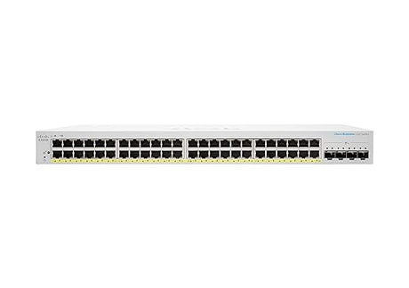 Cisco Business CBS220-48FP-4X Smart Switch | 48 Port GE | Full PoE | 4x10G SFP+ | 3-Year Limited Hardware Warranty (CBS220-48FP-4X-NA) 48-port GE / PoE+ / 740W / 4 x 10G uplinks