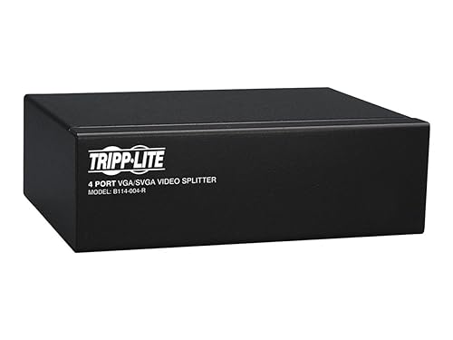 Tripp Lite B114-004-R VGA/SVGA 350MHz Video Splitter - 4 Port 4 Port VGA