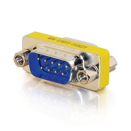 C2G 02782 DB9 M/M Serial RS232 Mini Gender Changer (Coupler)