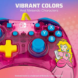 PDP Rock Candy Wired Controller for Nintendo Switch/Lite/OLED - Bubblegum Princess Peach