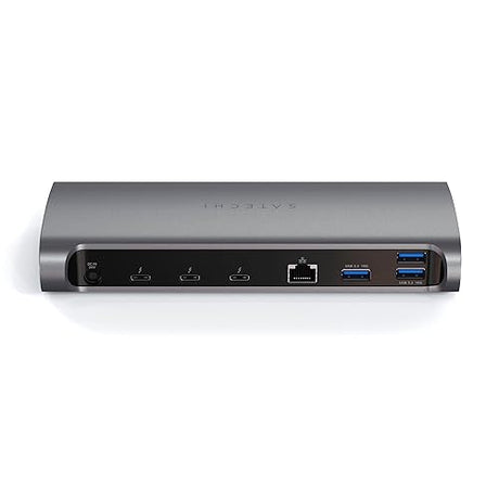 Satechi Thunderbolt 4 Dock - 12-in-1 - Thunderbolt 4 Hub - Thunderbolt 4-4 Downstream Ports, 96W PD,3 USB-A 3.2 Ports, USB-A 2.0 Port, SD Card Reader, GbE, Audio Jack - for M2 & M1 MacBook