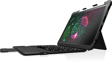 STM Goods Dux Bluetooth Keyboard Trackpad for iPad 10th Generation, Bluetooth Connected Keyboard - Rugged, Rubberized Drop Protection, Trackpad, Apple Pencil 1 or Logitech Crayon Storage - Black