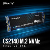 PNY CS2140 500GB M.2 NVMe Gen4 X4 Internal Solid State Drive