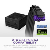 NZXT C750 Gold Core - 750W ATX 3.1 Power Supply - 80 Plus Gold - Cybenetics Platinum - Fully Modular - PCIe 5.1 300W 12V-2x6 - Zero RPM Fan - 105°C Capacitors - Black Black 750W Gold Core Core ATX 3.1