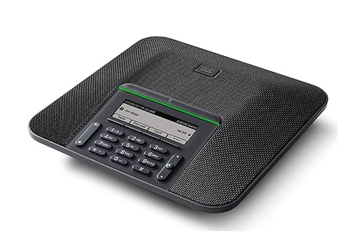 Cisco IP Conference Phone 7832 with Multiplatform Firmware, 360-Degree Microphone Coverage, 3.4-inch Monochrome LCD, Class 2 PoE, Supports 1 Line, 1-Year Limited Hardware Warranty (CP-7832-3PCC-K9=)