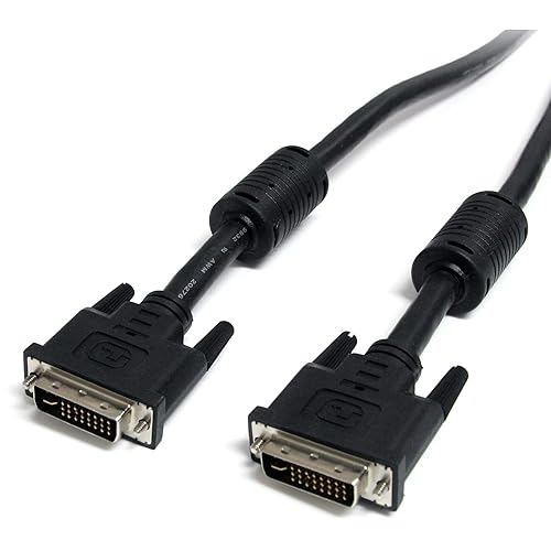 StarTech.com Dual Link DVI-I Cable - 20 ft - Digital and Analog - Male to Male Cable - Computer Monitor Cable - DVI Cord - DVI to DVI Cable (DVIIDMM20)