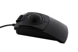 X-keys L-Trac Black USB Trackball Ergonomic 5-Button Backlit (Black)
